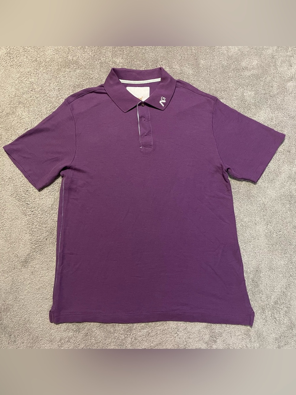 Vintage Y2K Burton Analog AG Polo Shirt Mens L Purple Modal Skate Snowboard Rare